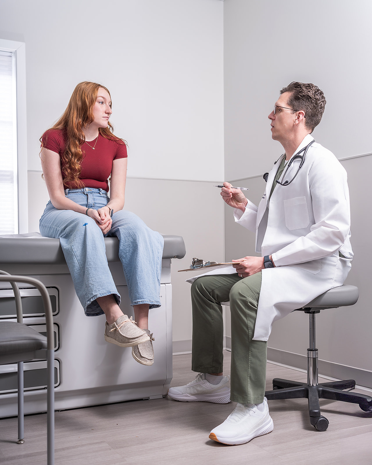 Doctor consulting with a patient